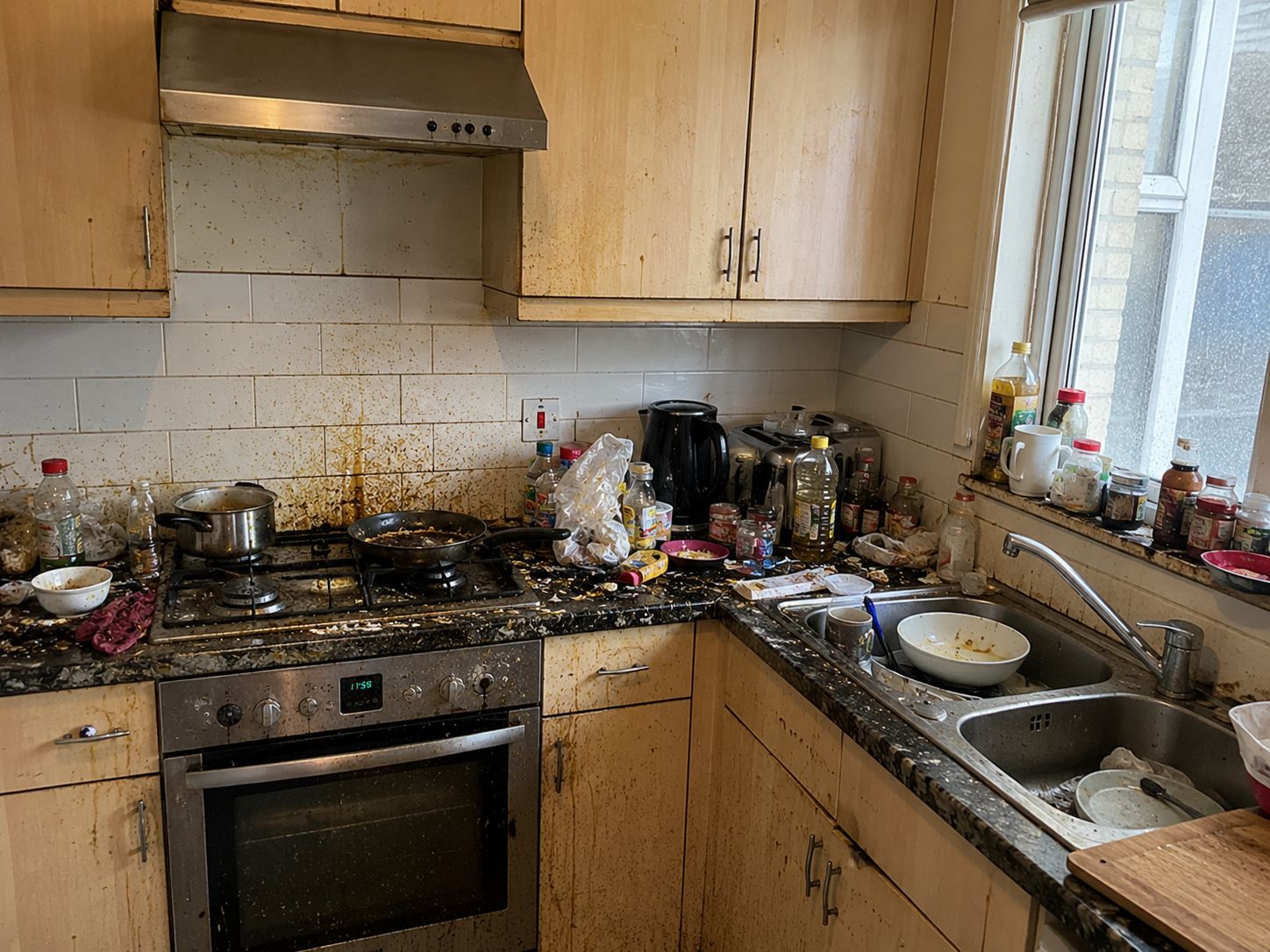 Kitchen after professional deep cleaning