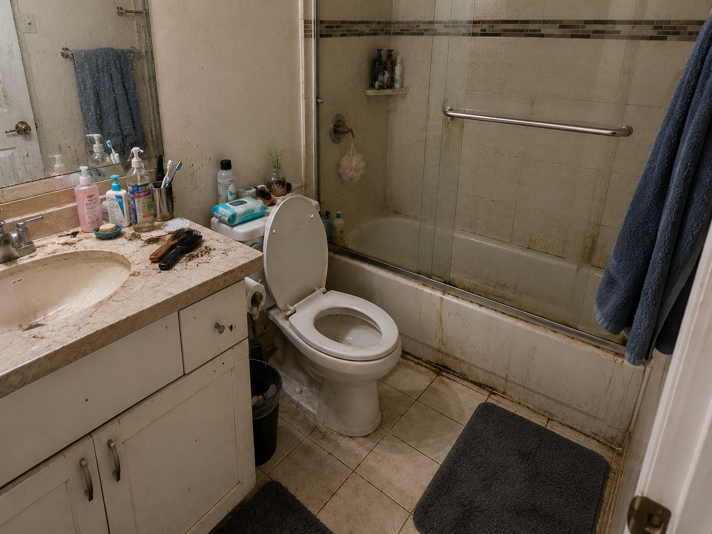 Bathroom after professional deep cleaning