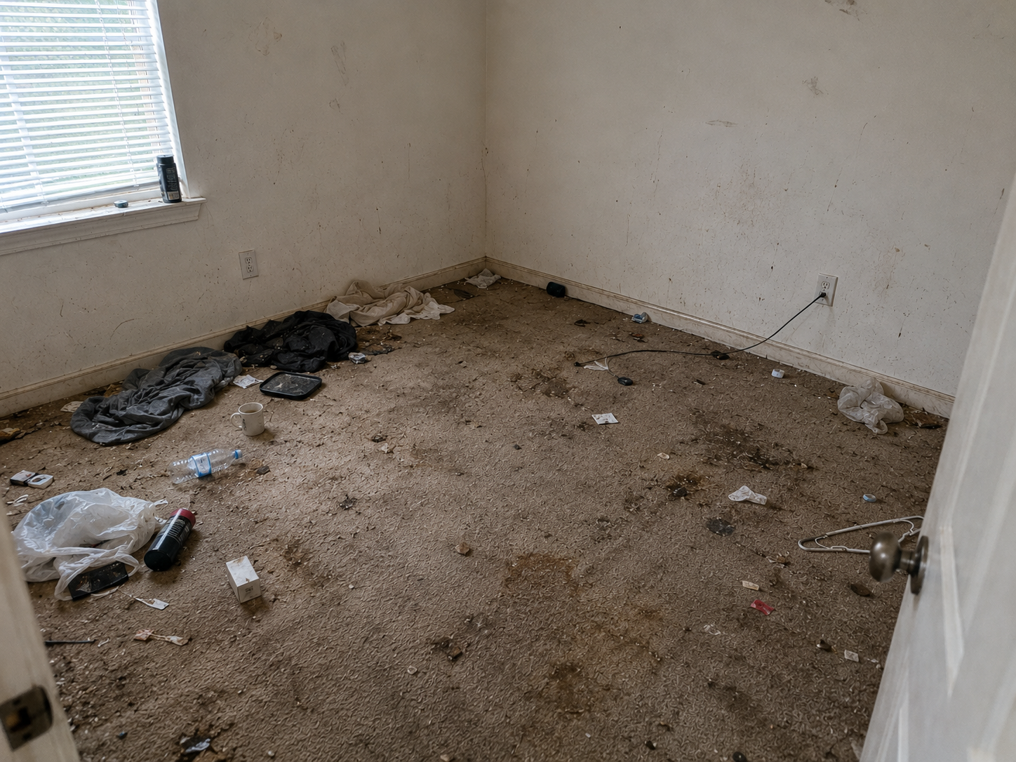 Room after professional deep cleaning